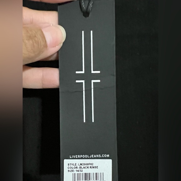NWT Liverpool Abby Skinny Jeans in Black Rinse -Size 14 Black - Picture 5 of 11